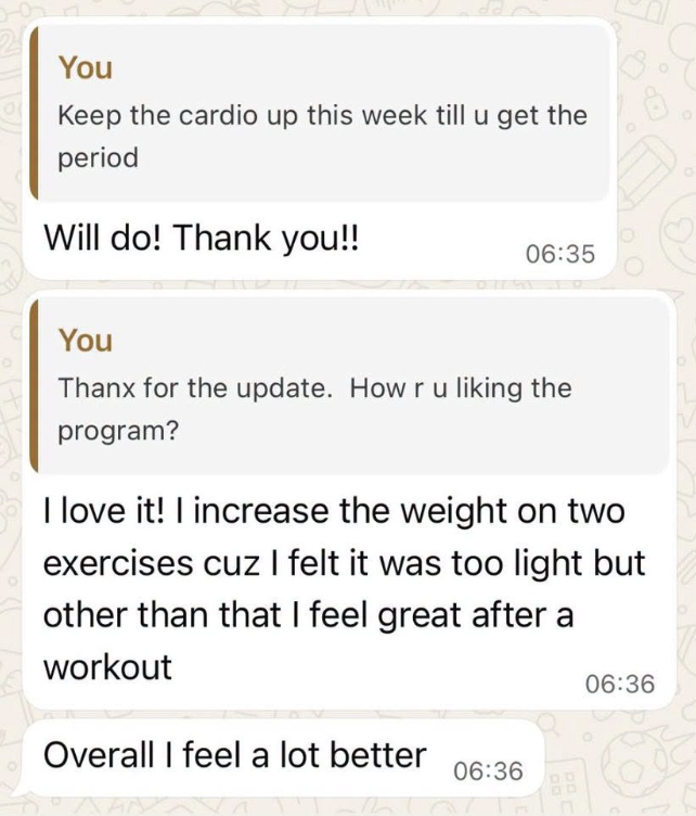 Client WhatsApp Review 1